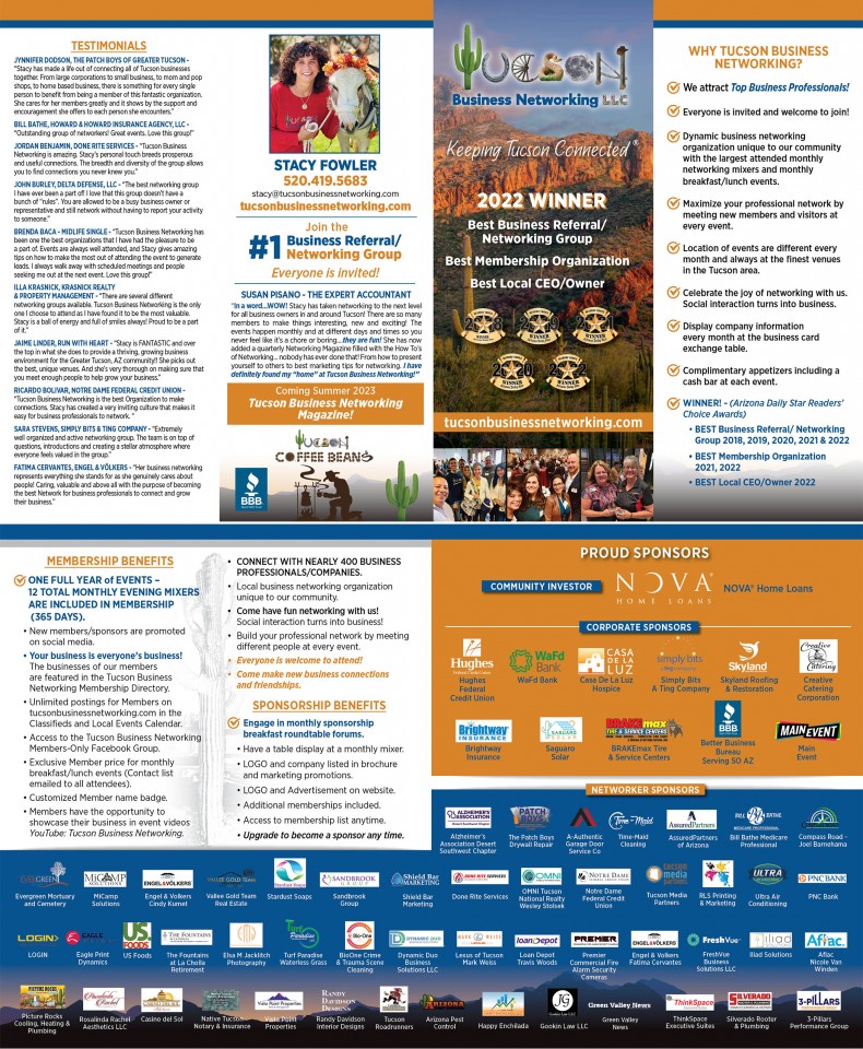 Tucson business networking llc home page
